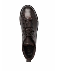 Bottines chukka en cuir marron foncé Silvano Sassetti