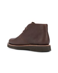 Bottines chukka en cuir marron foncé Camper