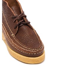 Bottines chukka en cuir marron VISVIM