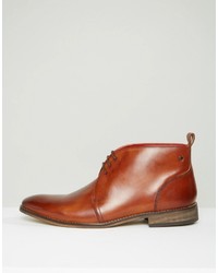 Bottines chukka en cuir marron Base London