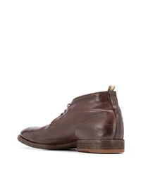 Bottines chukka en cuir marron Officine Creative