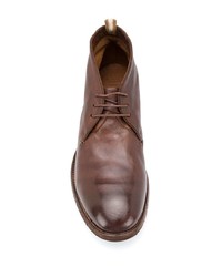 Bottines chukka en cuir marron Officine Creative