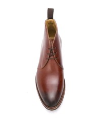 Bottines chukka en cuir marron Scarosso