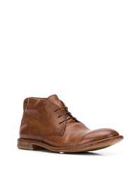 Bottines chukka en cuir marron Moma