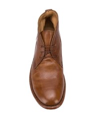 Bottines chukka en cuir marron Moma