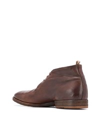 Bottines chukka en cuir marron Officine Creative