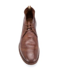 Bottines chukka en cuir marron Officine Creative