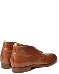 Bottines chukka en cuir marron Officine Creative