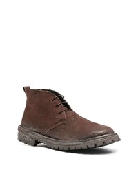 Bottines chukka en cuir marron Moma