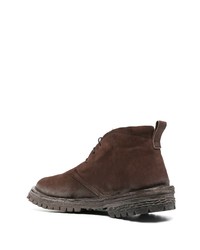 Bottines chukka en cuir marron Moma