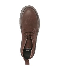 Bottines chukka en cuir marron Moma