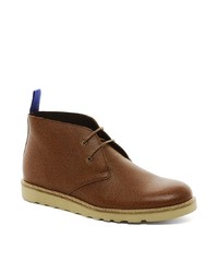 Bottines chukka en cuir marron Selected