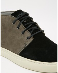 Bottines chukka en cuir noires Timberland