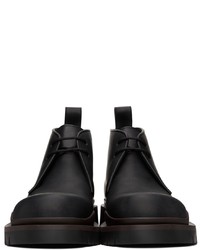 Bottines chukka en cuir noires Bottega Veneta