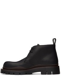 Bottines chukka en cuir noires Bottega Veneta