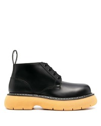 Bottines chukka en cuir noires Bottega Veneta