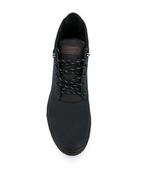 Bottines chukka en cuir noires Lacoste