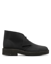 Bottines chukka en cuir noires Clarks Originals