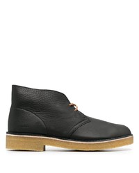 Bottines chukka en cuir noires Clarks Originals