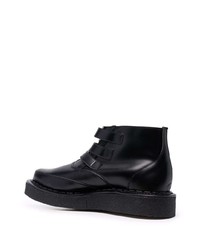 Bottines chukka en cuir noires Comme Des Garcons Homme Plus