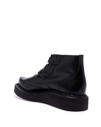 Bottines chukka en cuir noires Comme Des Garcons Homme Plus