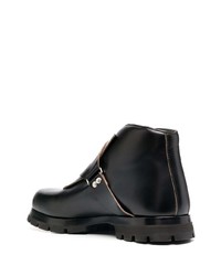 Bottines chukka en cuir noires Jil Sander