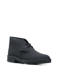 Bottines chukka en cuir noires Clarks Originals