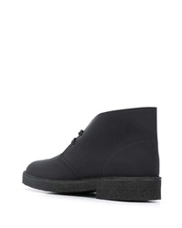 Bottines chukka en cuir noires Clarks Originals