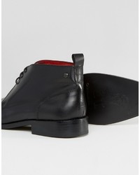 Bottines chukka en cuir noires Base London