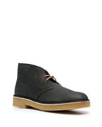 Bottines chukka en cuir noires Clarks Originals