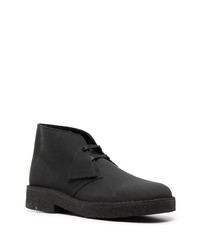 Bottines chukka en cuir noires Clarks Originals