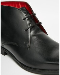 Bottines chukka en cuir noires Base London