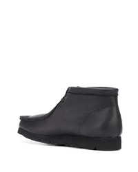 Bottines chukka en cuir noires Clarks Originals