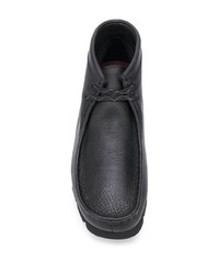 Bottines chukka en cuir noires Clarks Originals