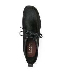 Bottines chukka en cuir noires Clarks Originals