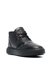 Bottines chukka en cuir noires Baldinini