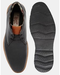 Bottines chukka en cuir noires Original Penguin