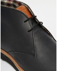 Bottines chukka en cuir noires Original Penguin