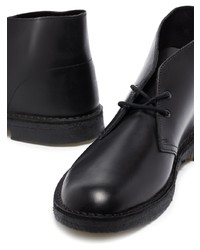 Bottines chukka en cuir noires Clarks Originals