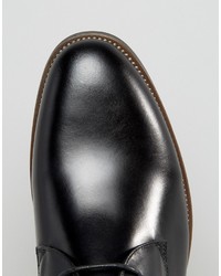 Bottines chukka en cuir noires Dune