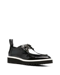 Bottines chukka en cuir noires Moschino