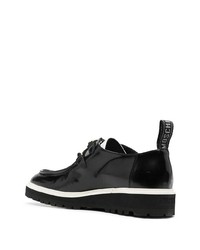 Bottines chukka en cuir noires Moschino