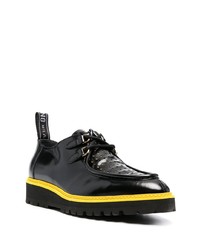 Bottines chukka en cuir noires Moschino