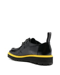 Bottines chukka en cuir noires Moschino