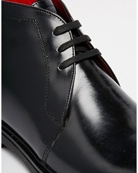 Bottines chukka en cuir noires Base London