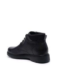 Bottines chukka en cuir noires Geox