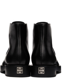 Bottines chukka en cuir noires Givenchy