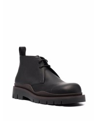 Bottines chukka en cuir noires Bottega Veneta