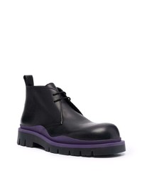 Bottines chukka en cuir noires Bottega Veneta