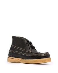 Bottines chukka en cuir noires VISVIM